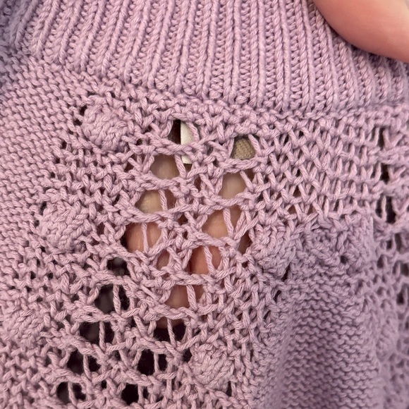 LOFT Purple Knit Top - Picture 5 of 5